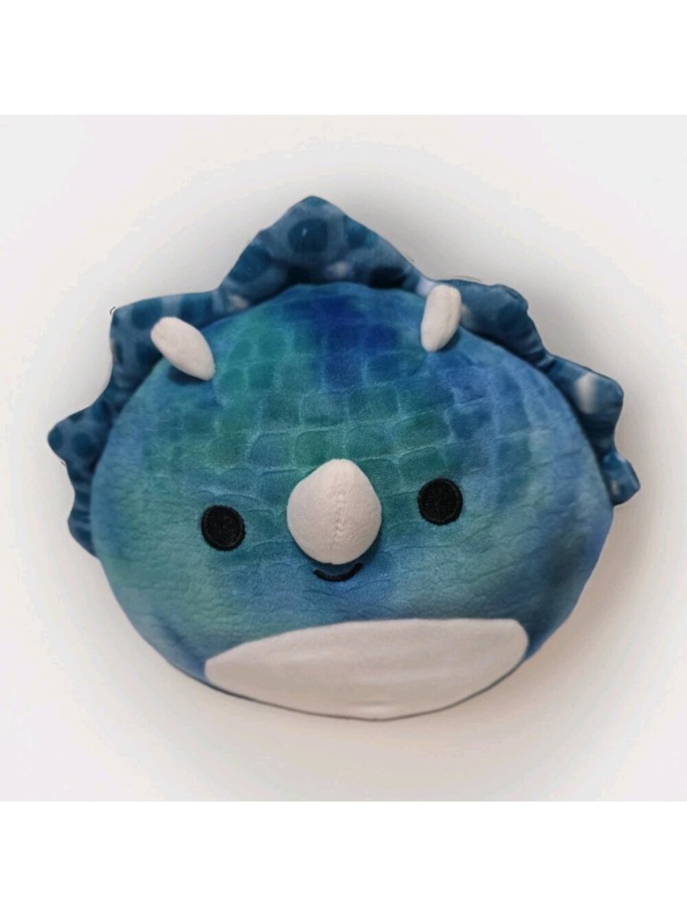 Squishmallows Kellytoy Jazware Gunther 8-9” Triceratops Tie Dye Plush - Used